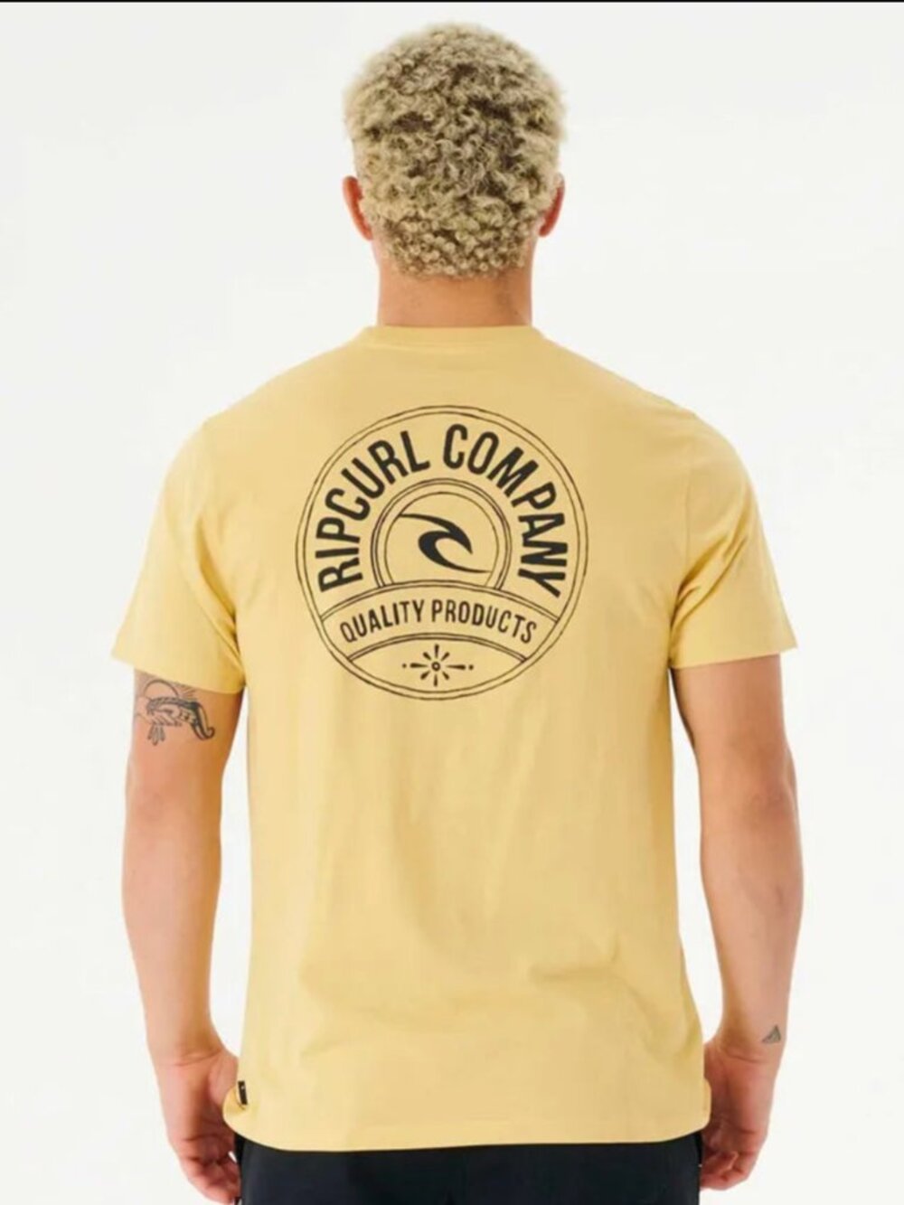 Rip Curl - Stapler Tee - Washed Yellow
